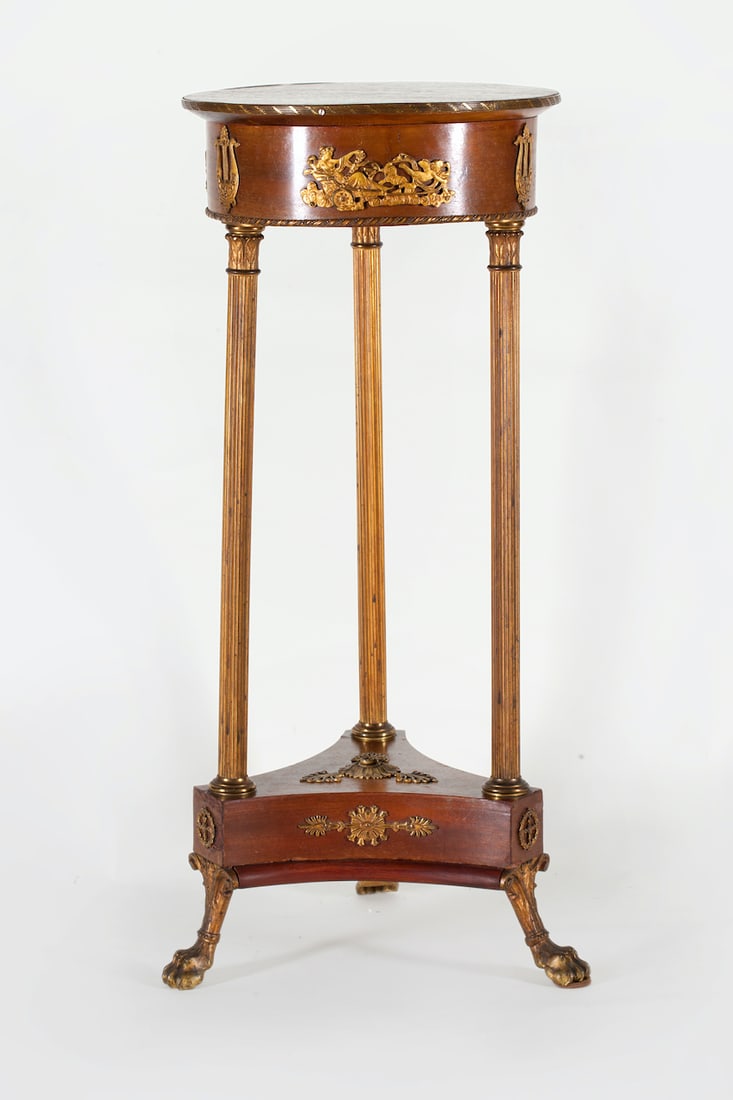 Empire Pedestal Stand, Bronze Ormolu, 19th century
