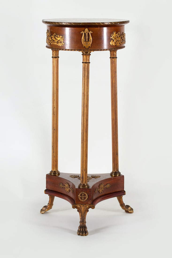 Empire Pedestal Stand, Bronze Ormolu, 19th century