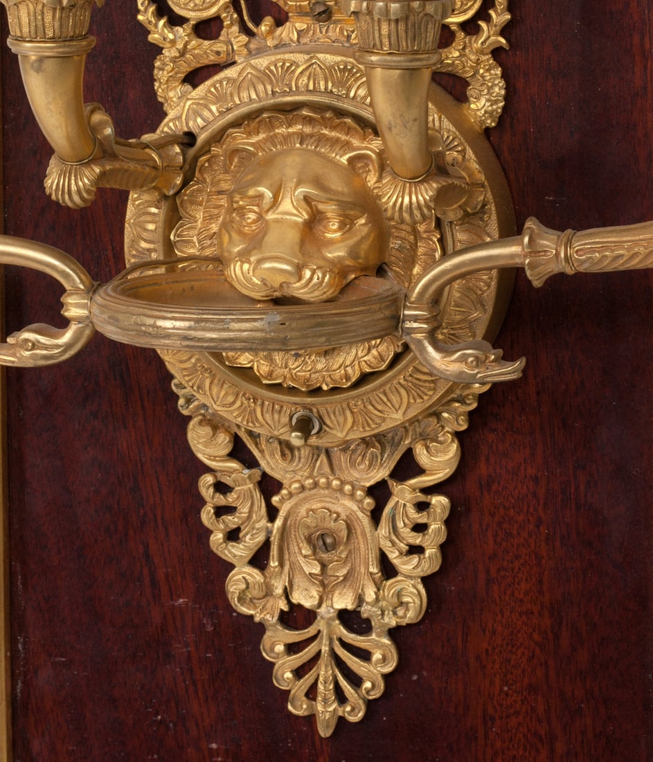 Pair of Wall Lamps, Empire, 19th century
