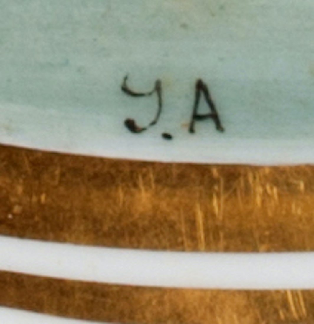 Pair of Porcelain Cabinet Plates, 19th century