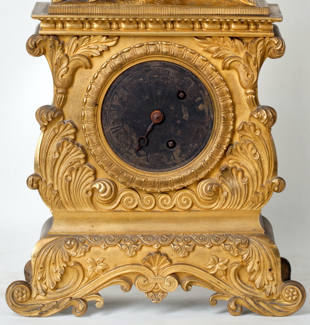 Gilt Bronze Mantel Clock, 19th century