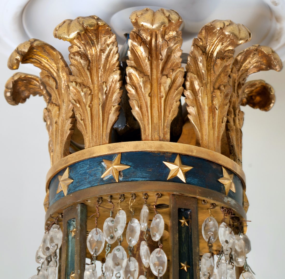 Empire Ormolu Bronze Chandelier, 19th century