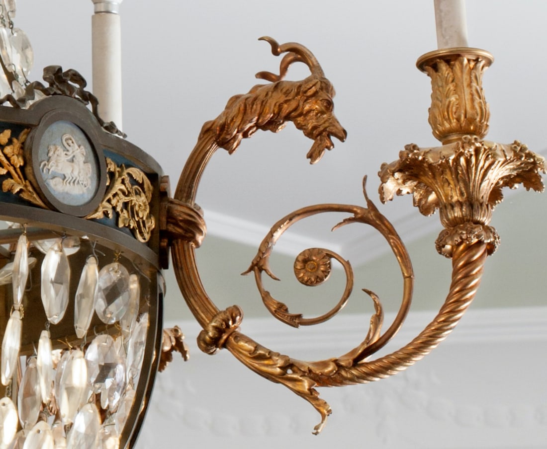 Empire Ormolu Bronze Chandelier, 19th century