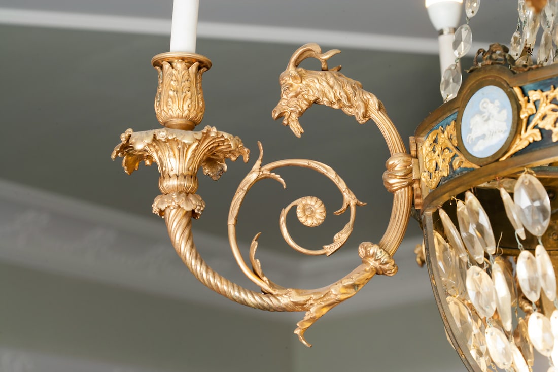Empire Ormolu Bronze Chandelier, 19th century
