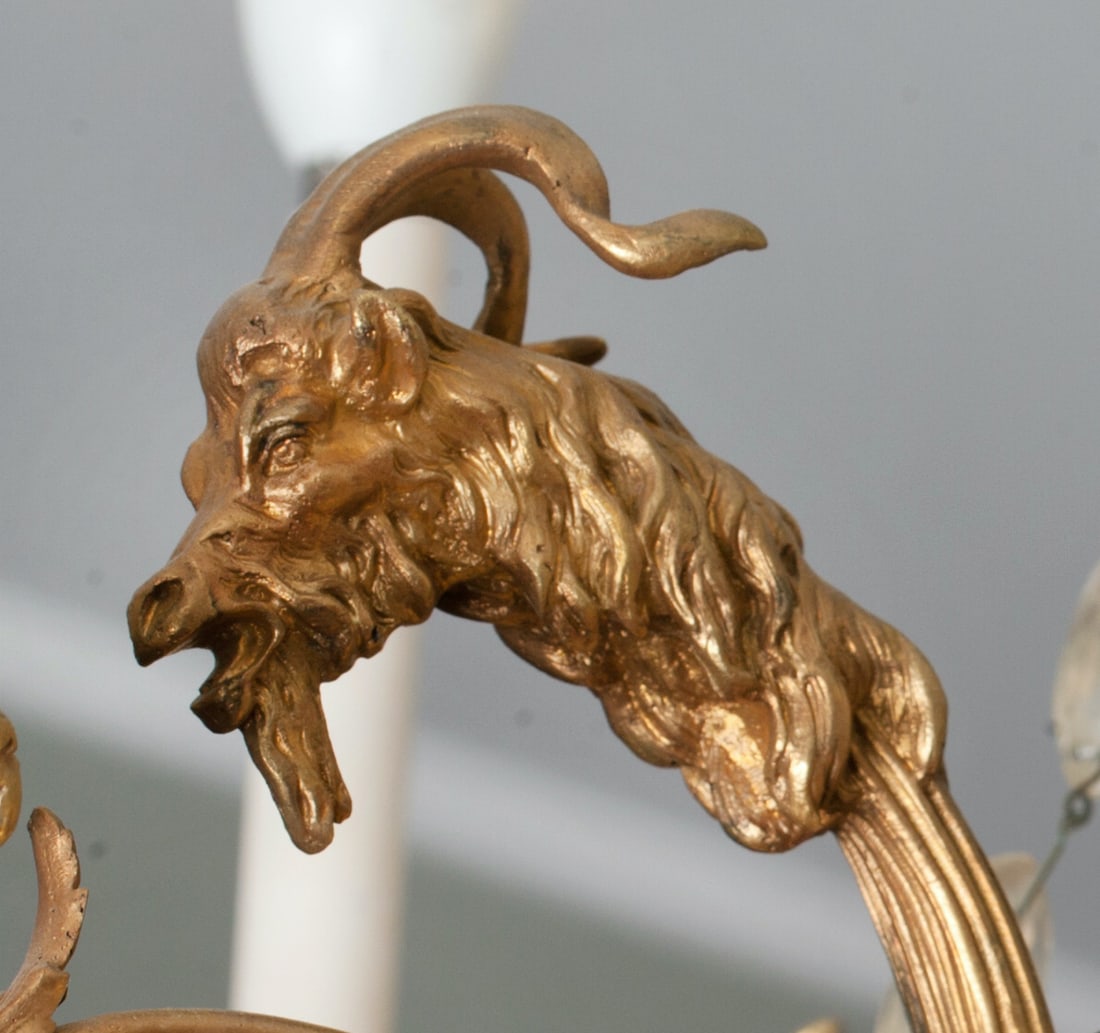 Empire Ormolu Bronze Chandelier, 19th century
