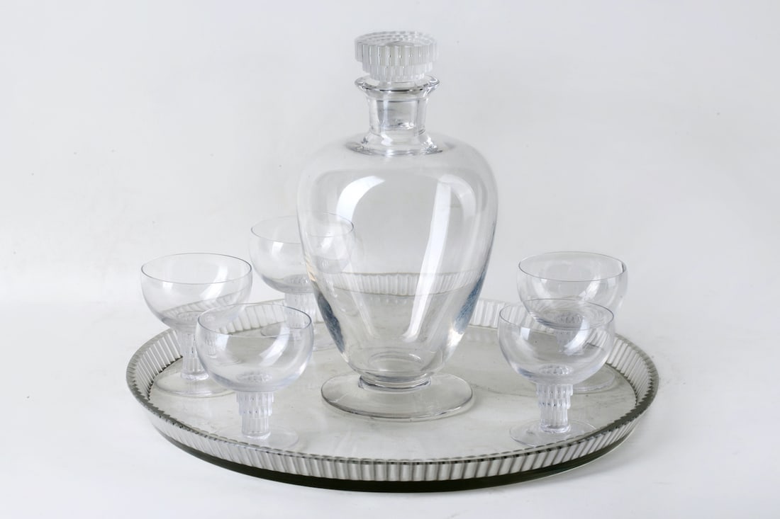 Liquor Set. Glass, early 20th century