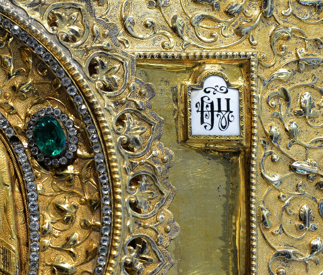 Orthodox Russian Icon, Silver Oklad, 19th century
