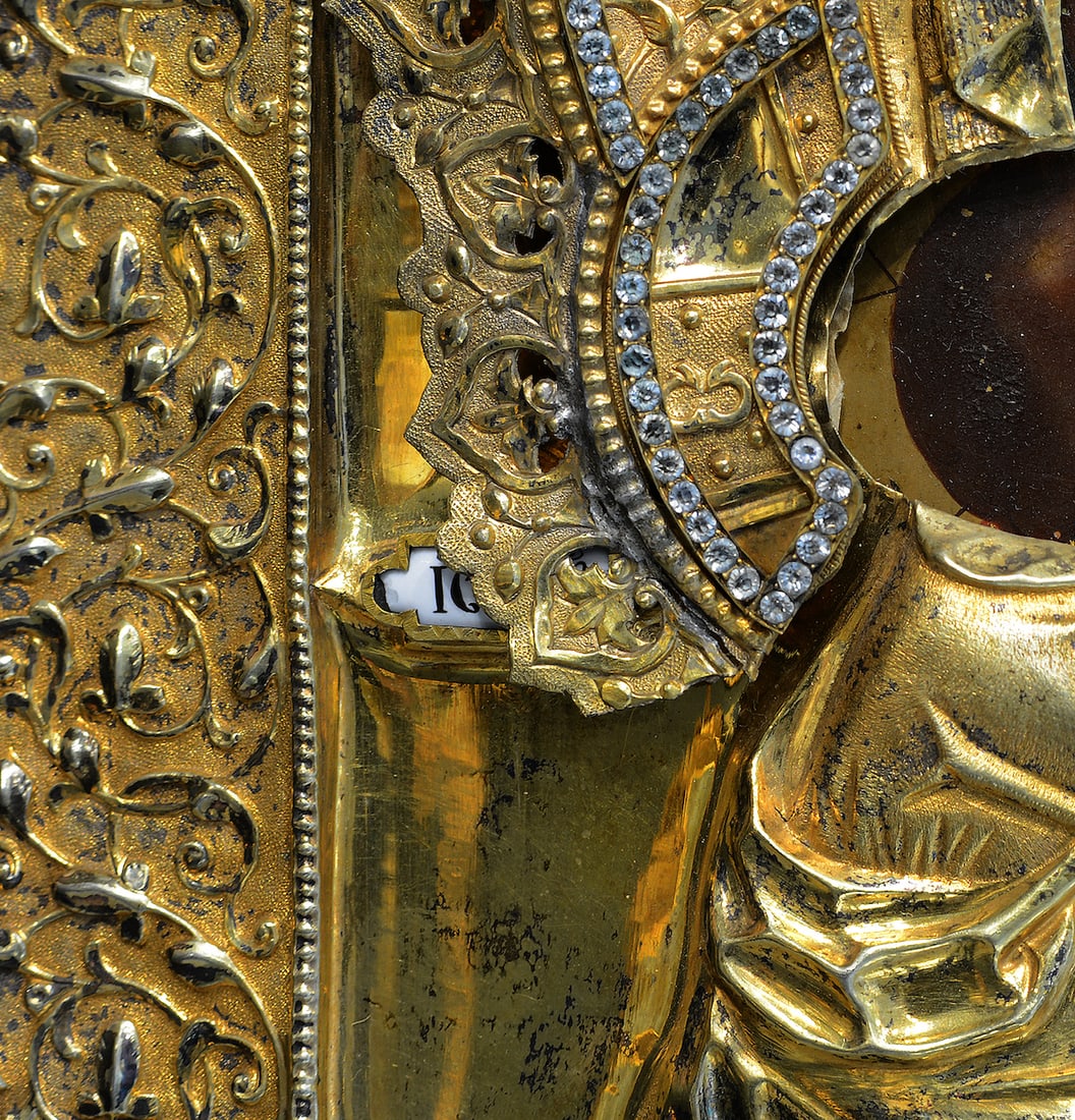 Orthodox Russian Icon, Silver Oklad, 19th century