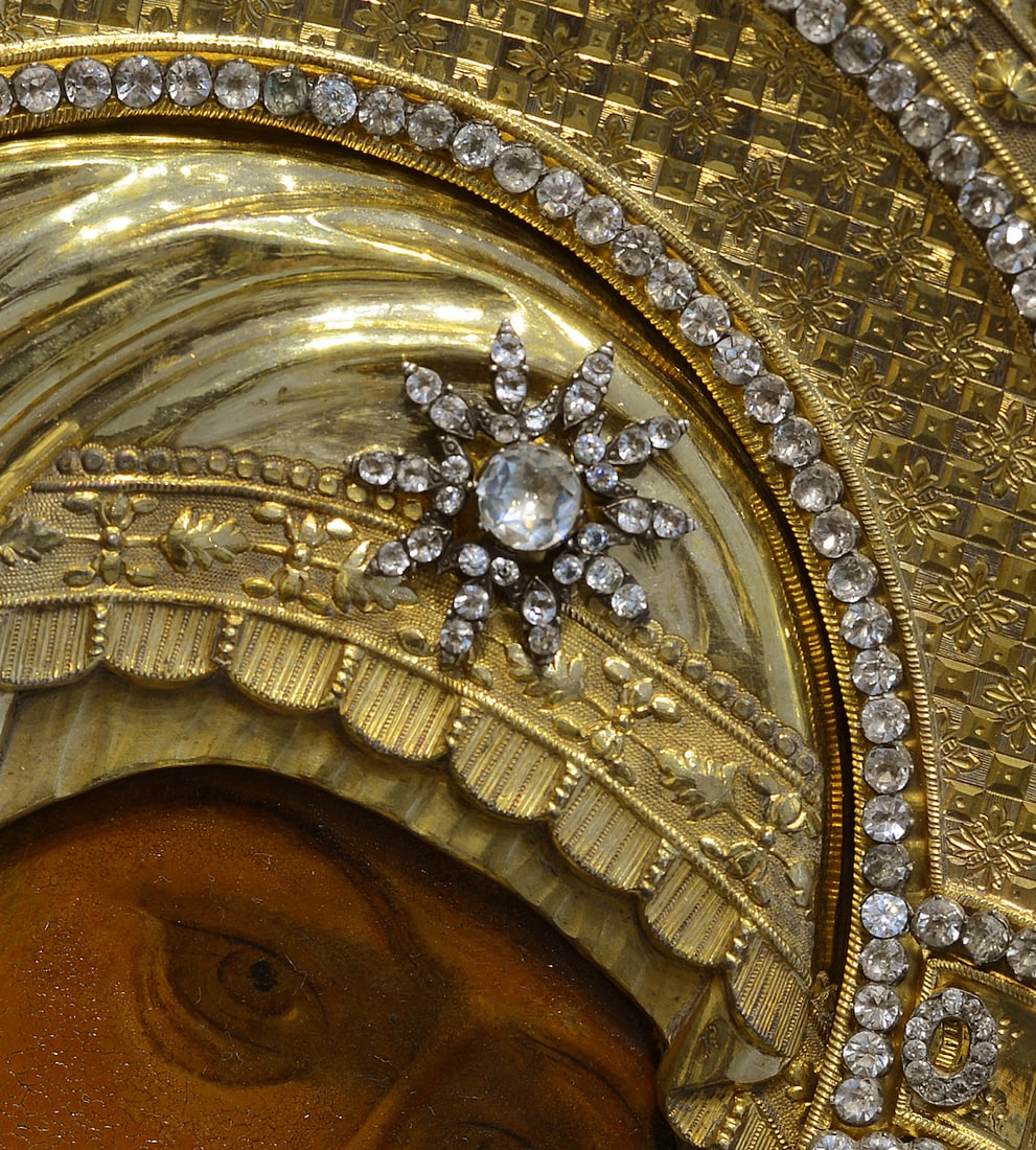 Orthodox Russian Icon, Silver Oklad, 19th century