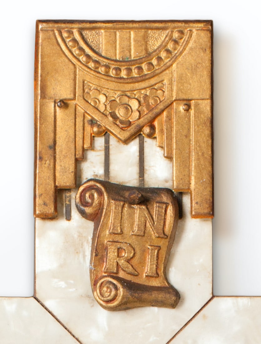 Jesus Christ Crucifixion. Art Deco Cross