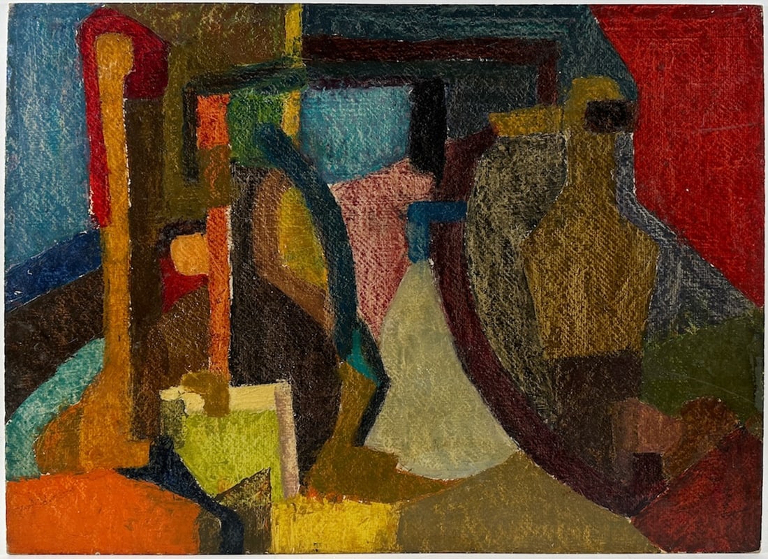 Nicolas POLIAKOFF, 1899-1976 (Russia/France): Nicolas POLIAKOFF (1899-1976) Untitled abstract, c.1960s Oil on canvas, size 40 x 55 cm (15 3/4 x 21 1/2 inches) Signed on verso