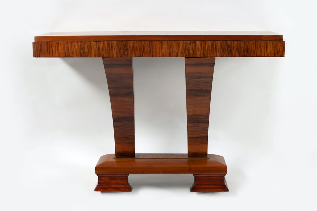 A pair of Art Deco wall consoles