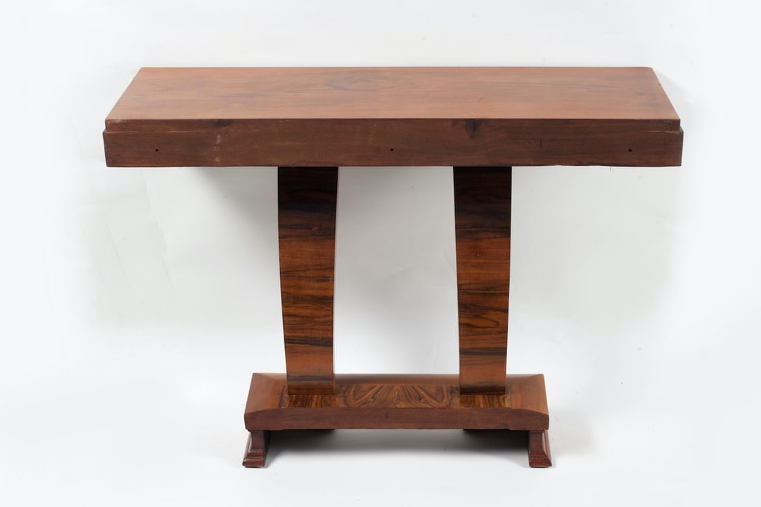 A pair of Art Deco wall consoles