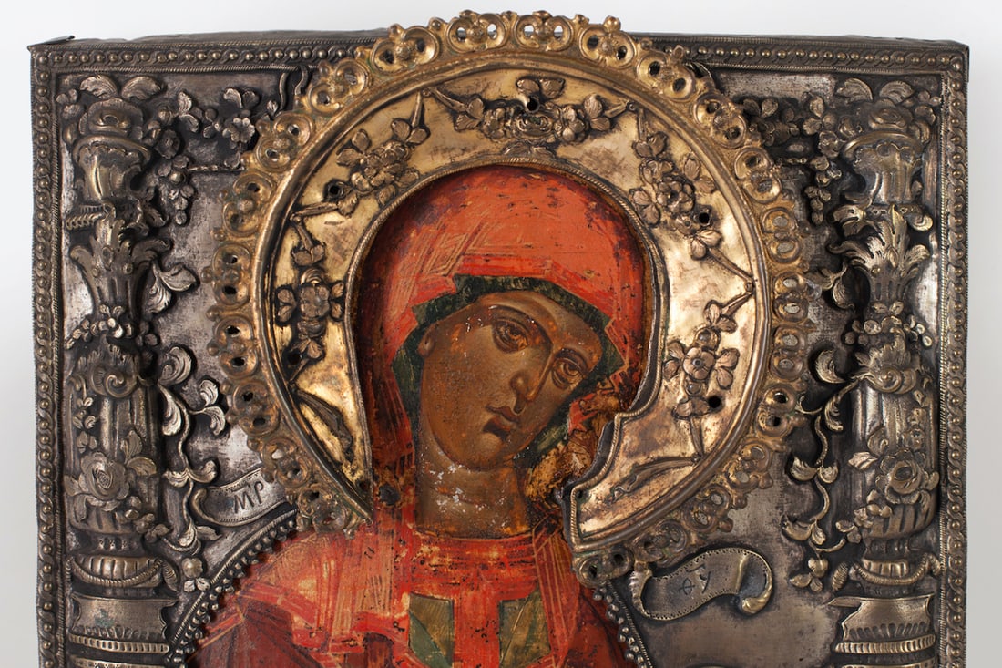 The Virgin Mary, Russian Orthodox Icon, 18th century