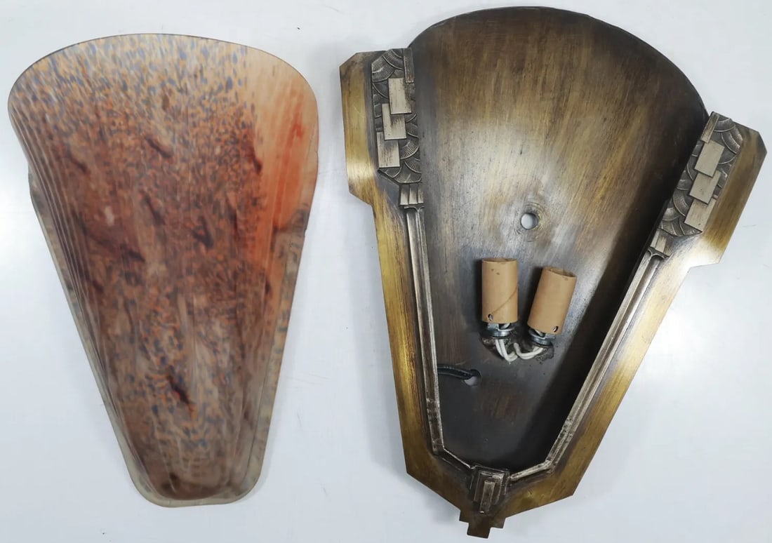 A Pair of Art Deco Wall Lights