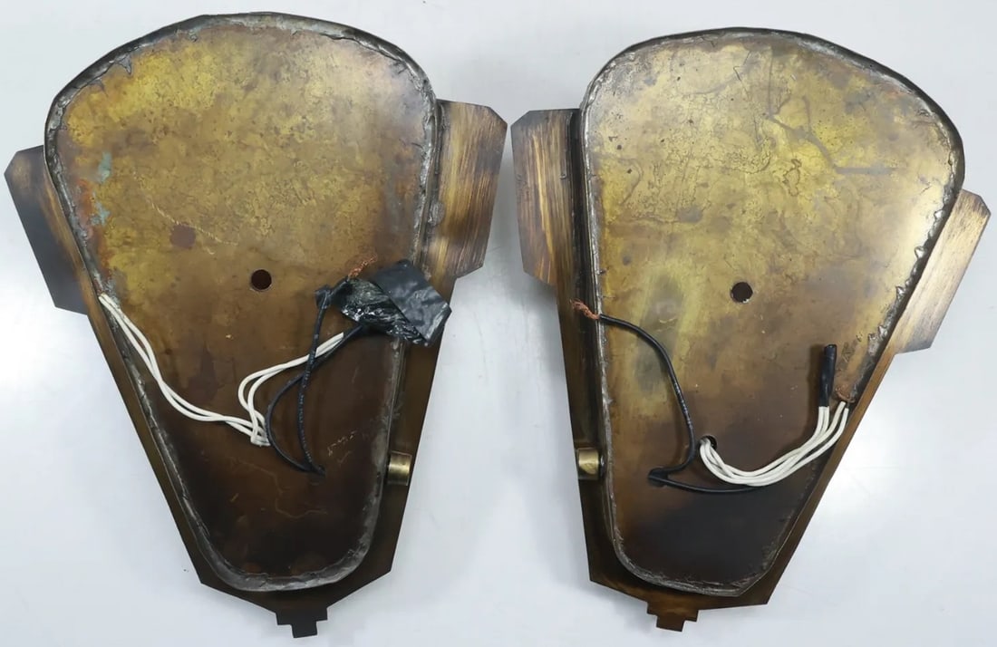 A Pair of Art Deco Wall Lights