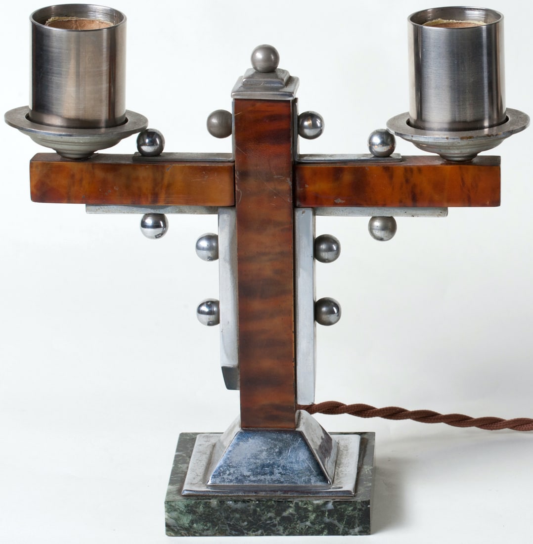 A pair of Art Deco lamps, Europe