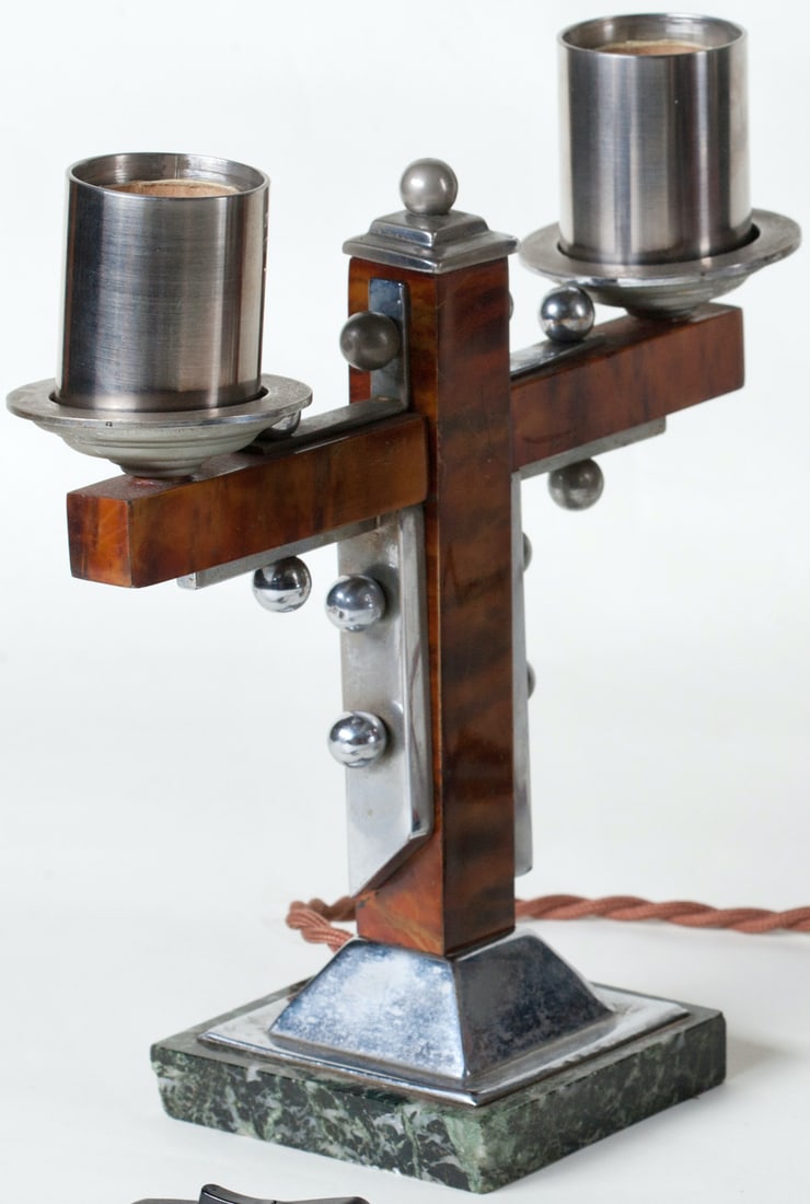 A pair of Art Deco lamps, Europe