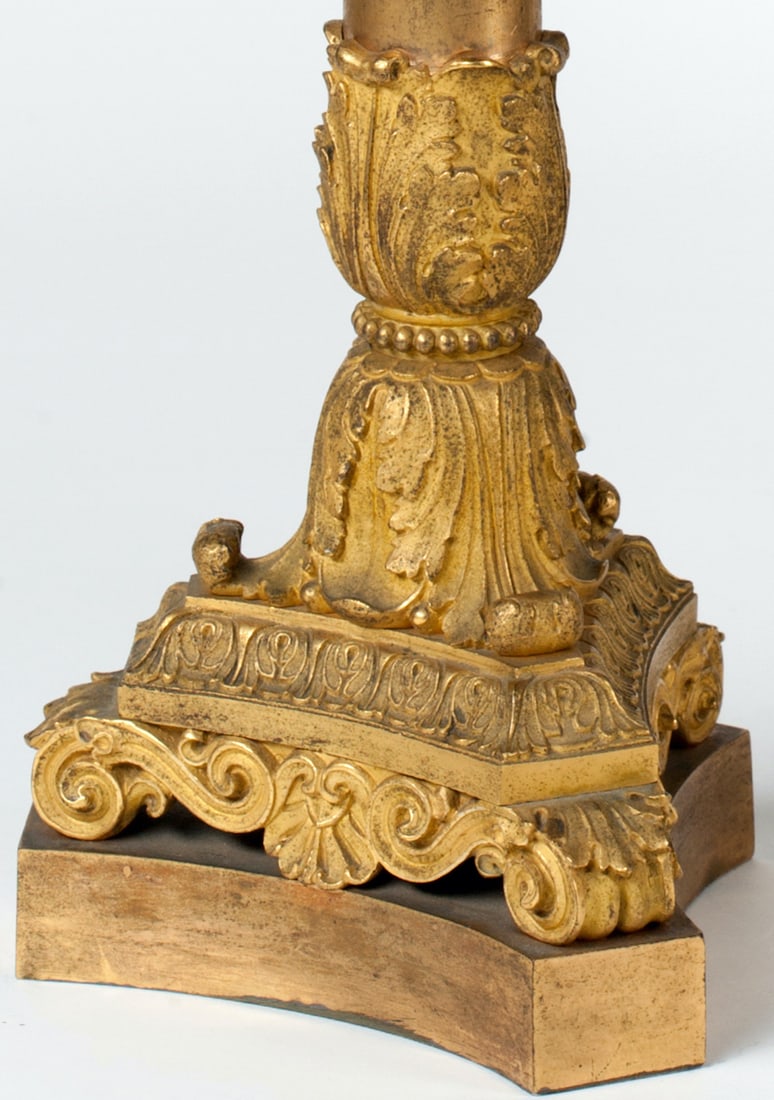 A Pair of Bronze Candelabra, Europe, 19th century