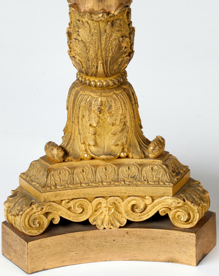 A Pair of Bronze Candelabra, Europe, 19th century