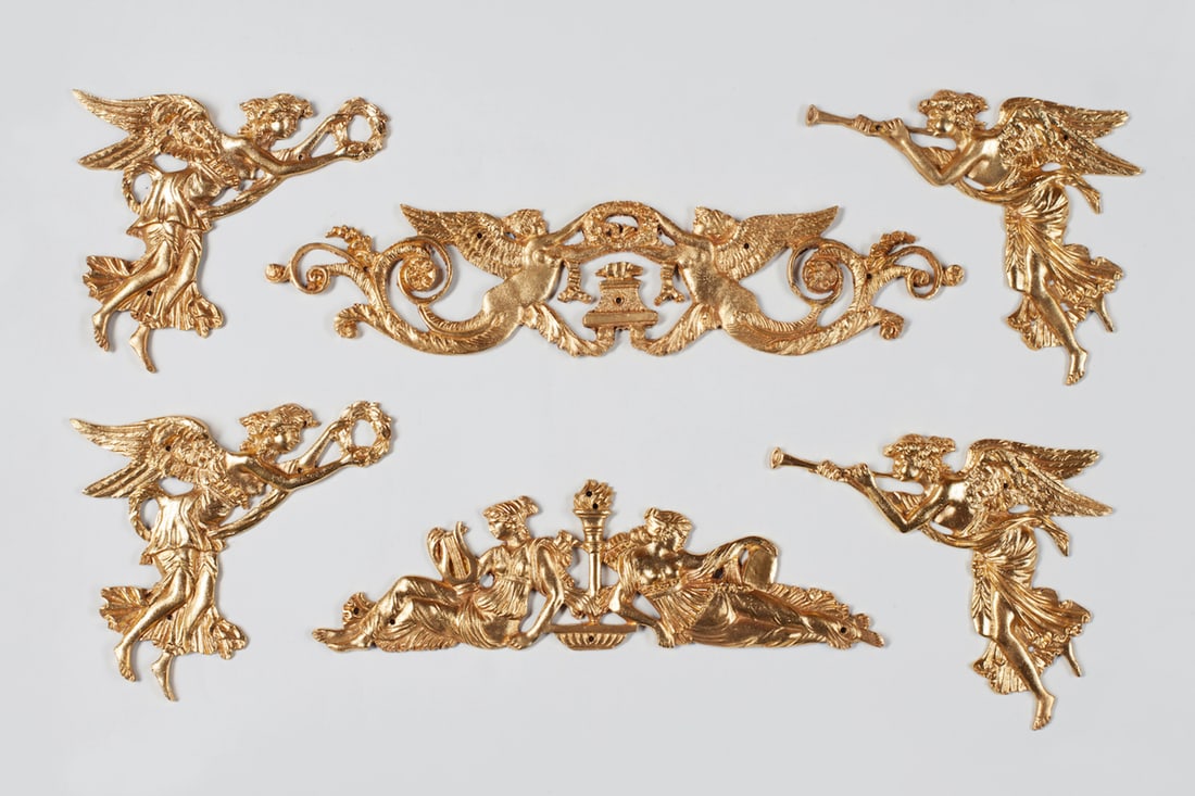 Empire Furniture Fittings. Bronze Dore