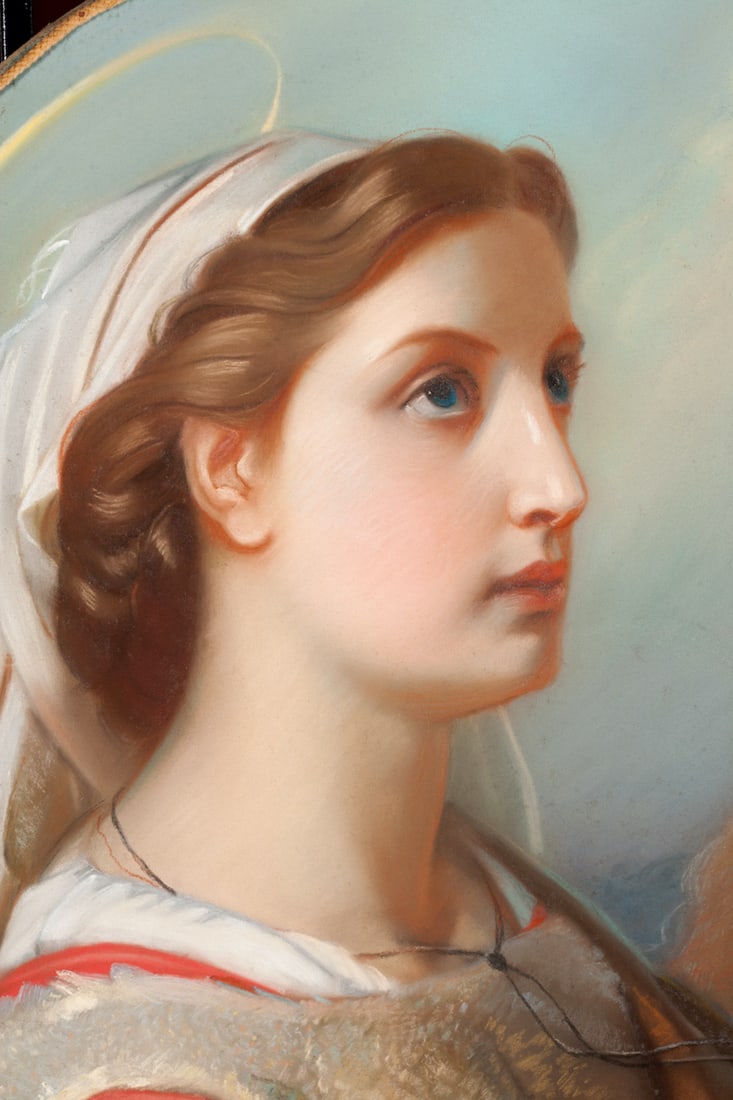 Saint Genevieve, Pastel, 19th century