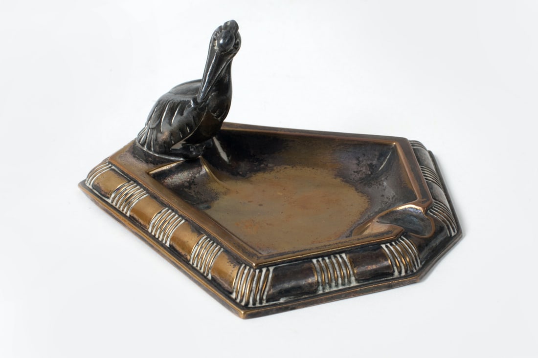 Art Deco Ashtray, Pelican