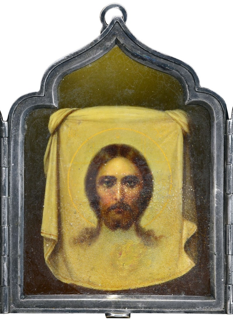 Russian Icon. Silver.