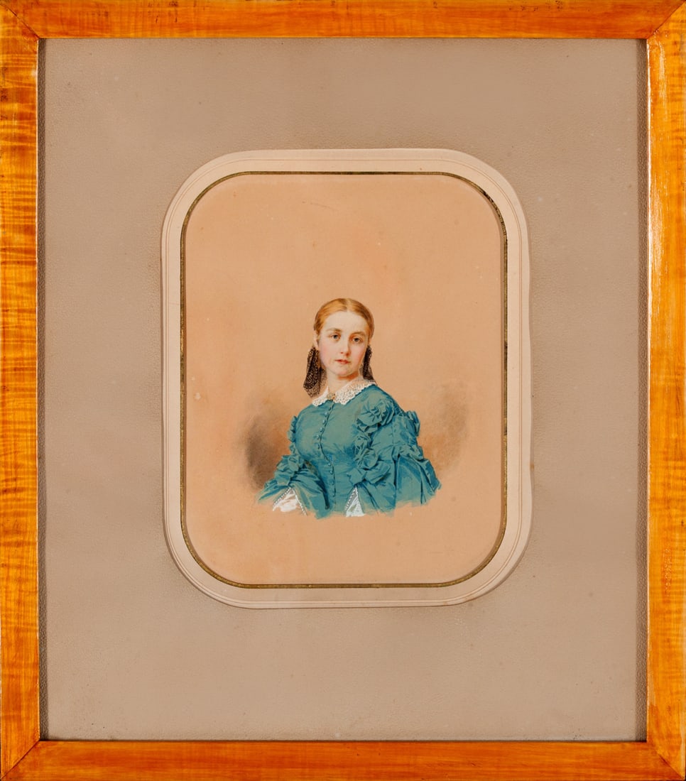 Couple. Portraits. Watercolour, early 19th century