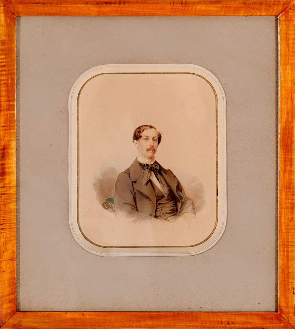 Couple. Portraits. Watercolour, early 19th century
