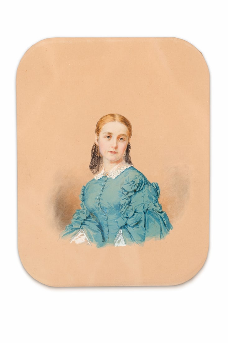 Couple. Portraits. Watercolour, early 19th century