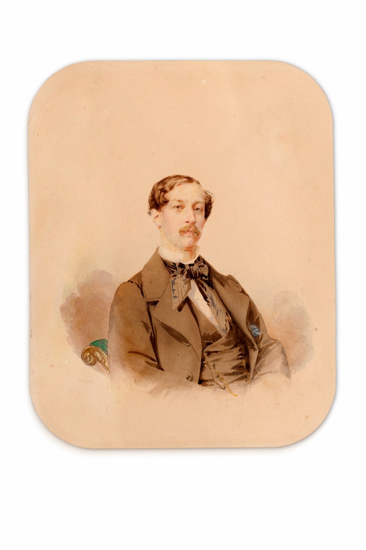 Couple. Portraits. Watercolour, early 19th century