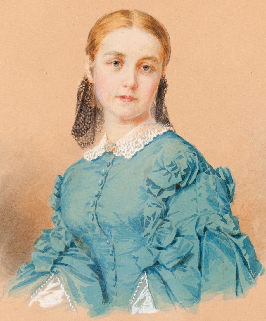 Couple. Portraits. Watercolour, early 19th century