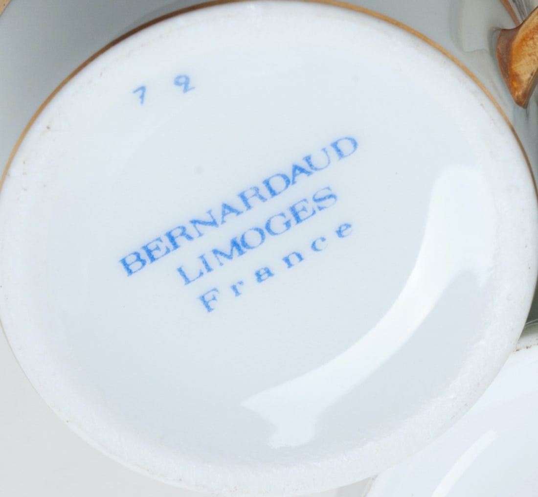 Cups and Saucers. Limoges (France)