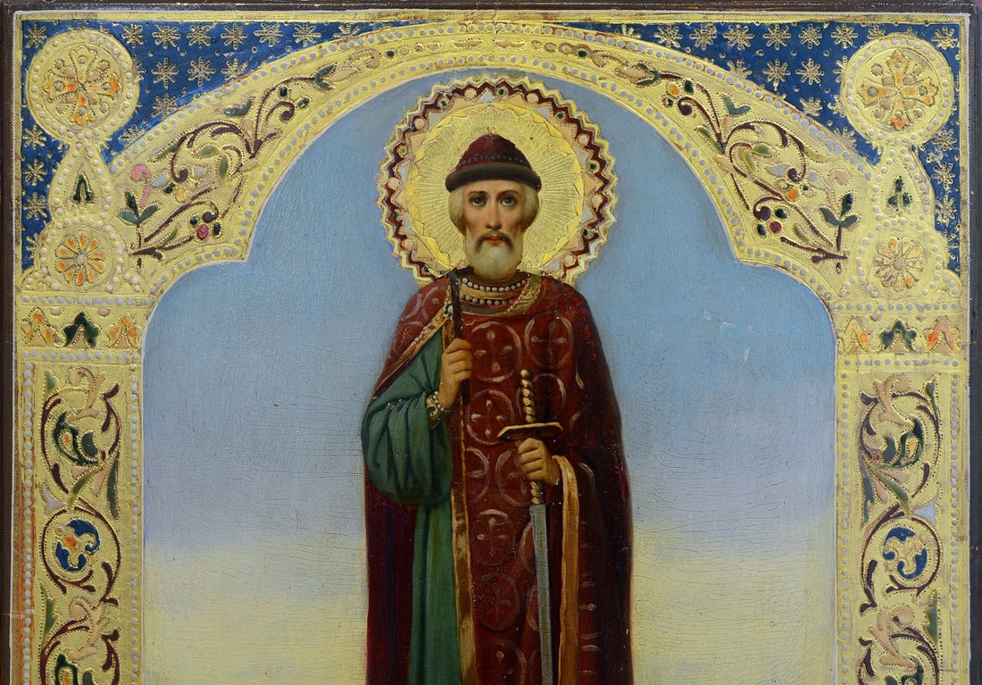 Russian Icon. St Michael, early 20th century