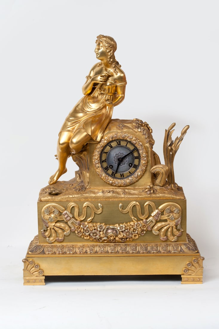 Bronze Mantel Clock, 19th century (Europe)