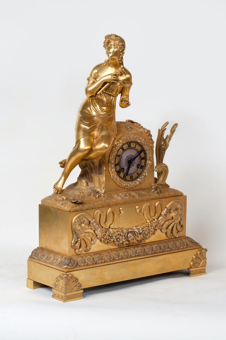 Bronze Mantel Clock, 19th century (Europe)