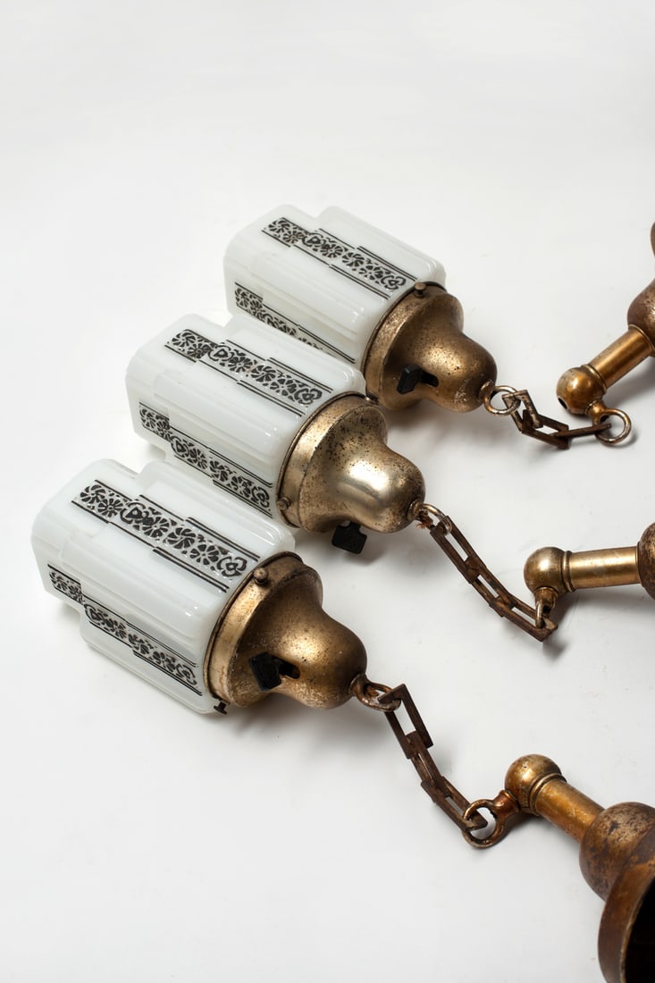 3 pcs Art Deco Wall Lamps