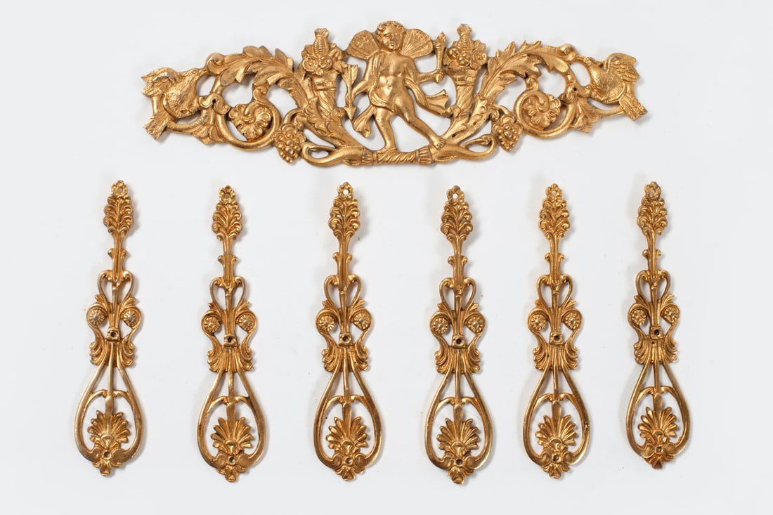 Empire Furniture Fittings. Bronze Dore