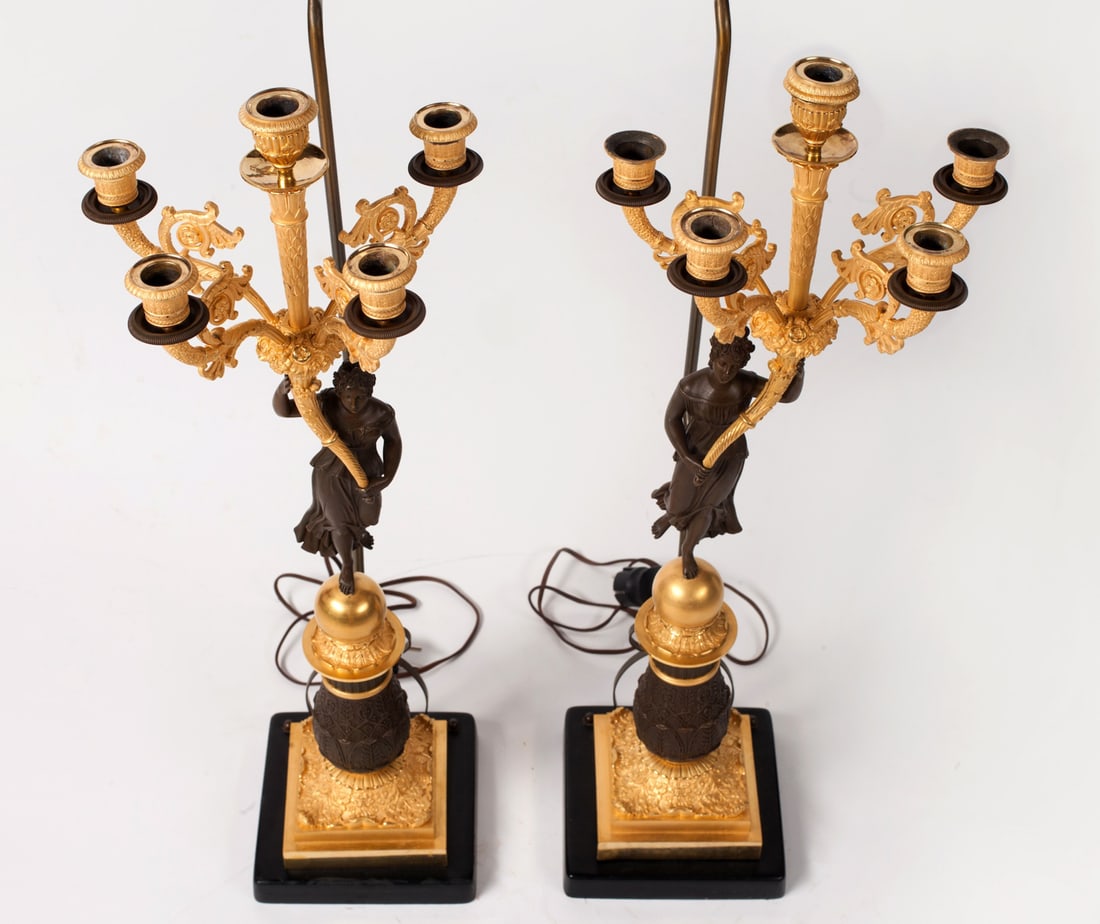 Pair of Candelabra, Empire, 19th century