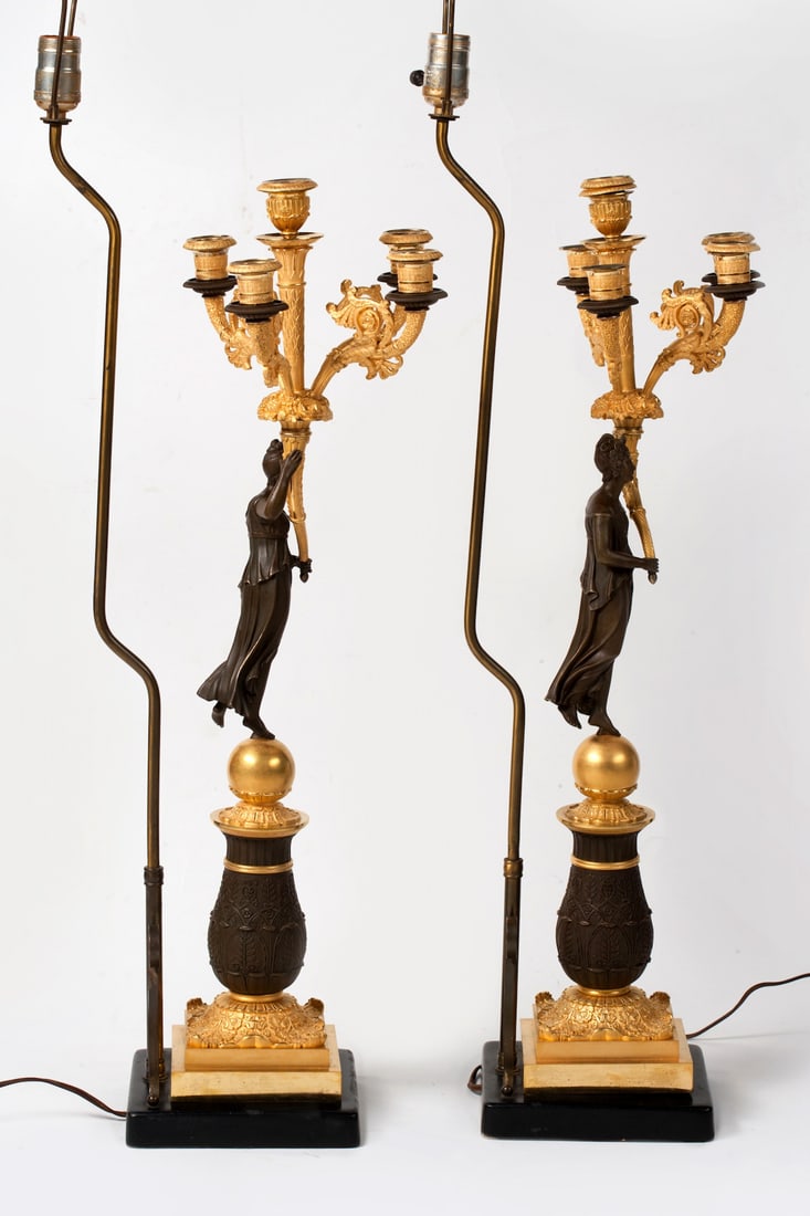 Pair of Candelabra, Empire, 19th century