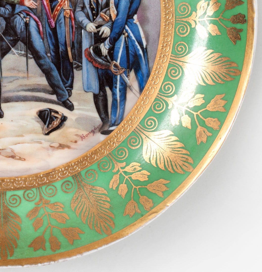 Wall Plate, Polychrome painting