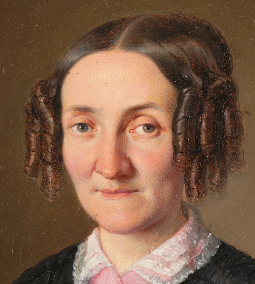 Pair of Portraits, signature illegible, 19th century