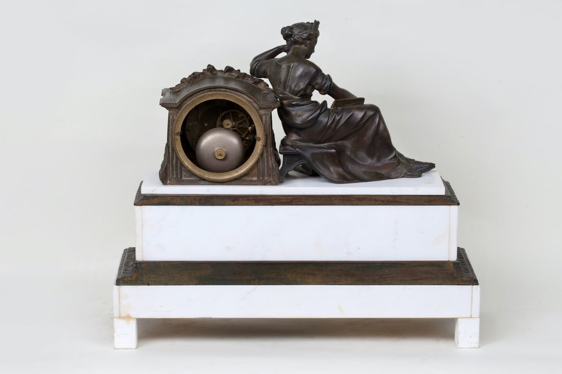 Bronze Mantel Clock, 19th century