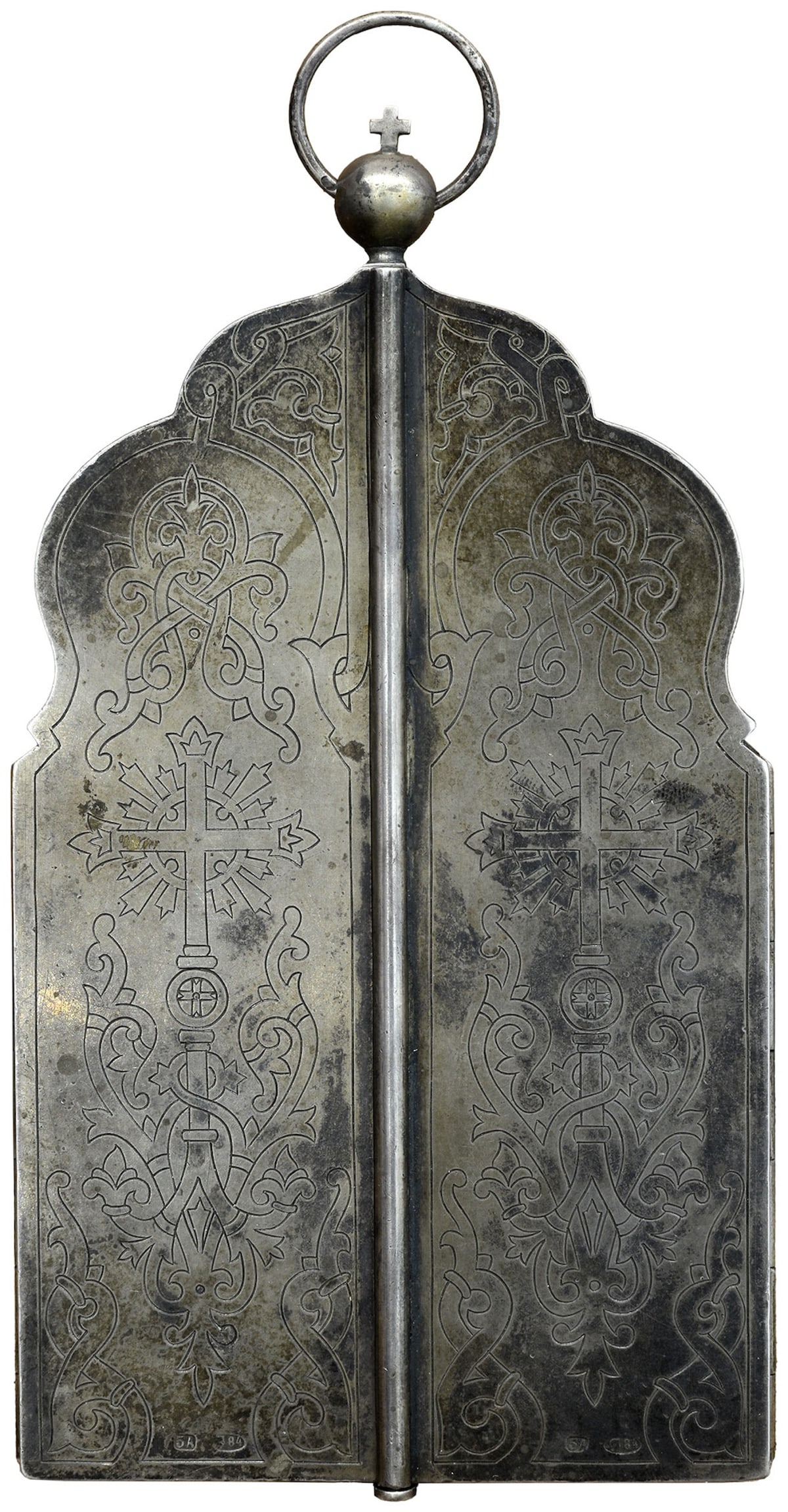 Russian Icon. Silver. Enamels