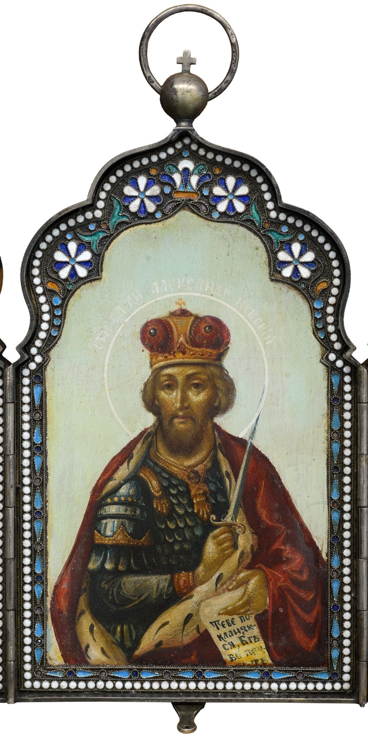 Russian Icon. Silver. Enamels