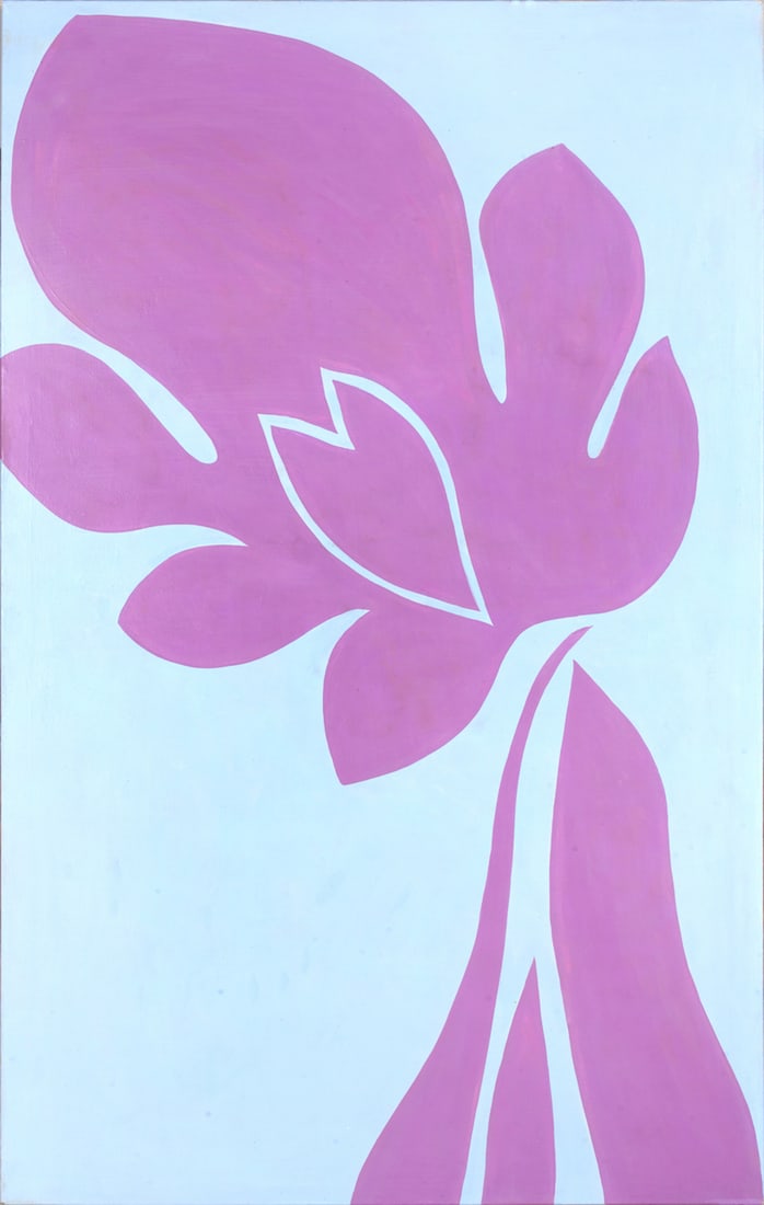 Jack YOUNGERMAN, 1926-2020 (USA): Jack Youngerman (1926-2020). Lavender, 1970. Acrylic on canvas, size 197 x 122 cm (77 1/2 x 47 1/4 inches). Signed and named on the verso.