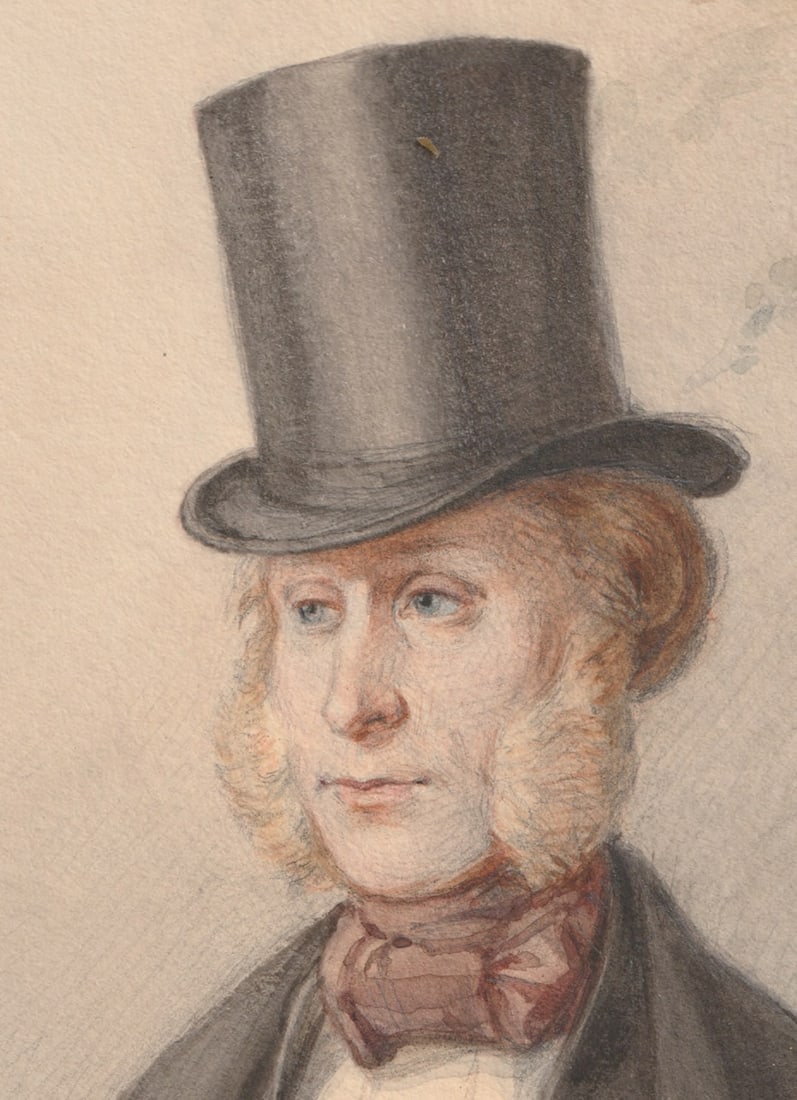 Portrait of a Gentleman Watercolour, mid-19th c