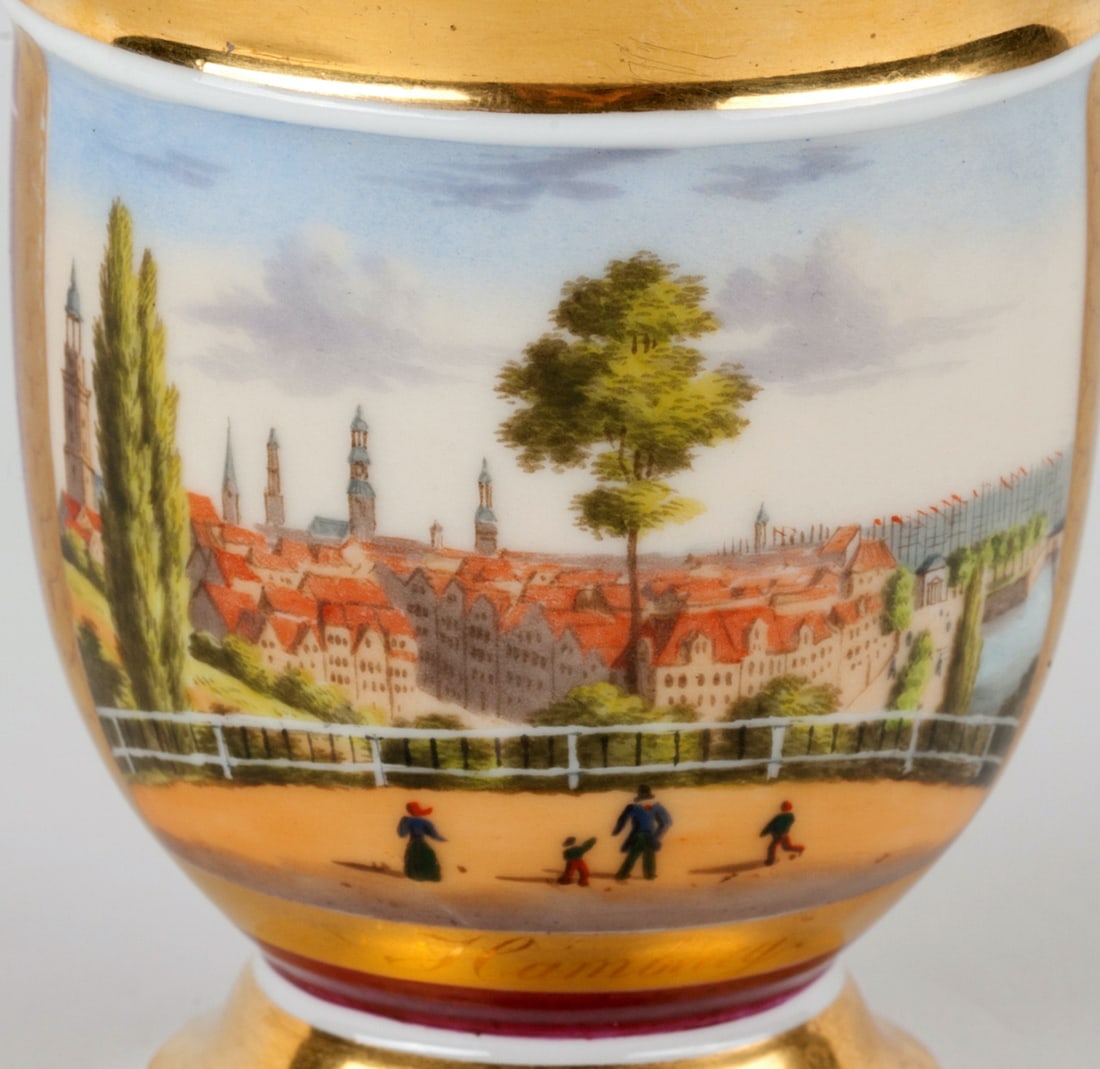 Porcelain Cup with Saucer, 19th century