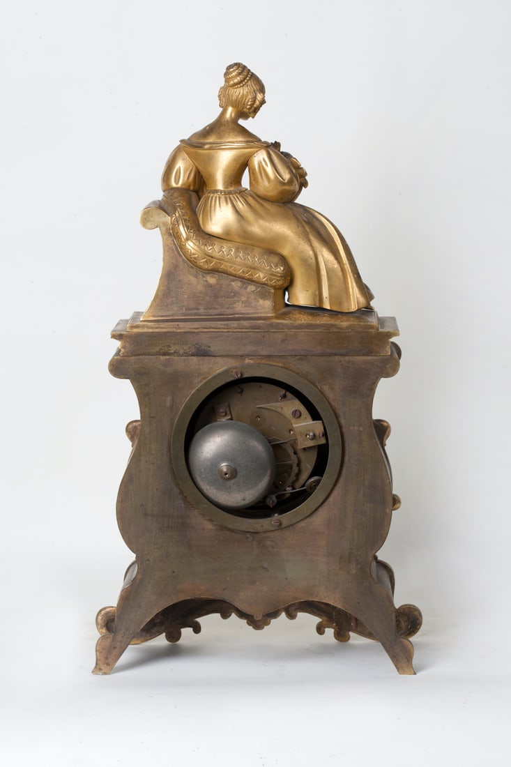 Gilt Bronze Mantel Clock, 19th century